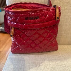 MZ Wallace dark red crossbody bag.